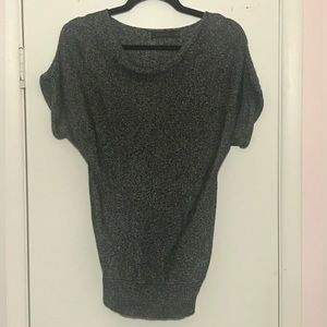 The Limited Size XS Shimmery Short Sleeve Dolman Sweater